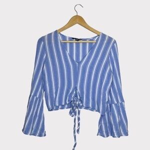 Blue Striped Women's Top